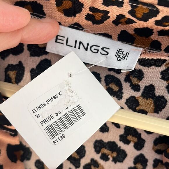 NWT Leopard Print Long Sleeve Dress Size XL - Picture 11 of 11